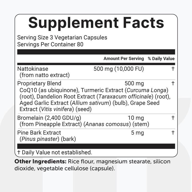 Nattokinase 10,000 FU Complex